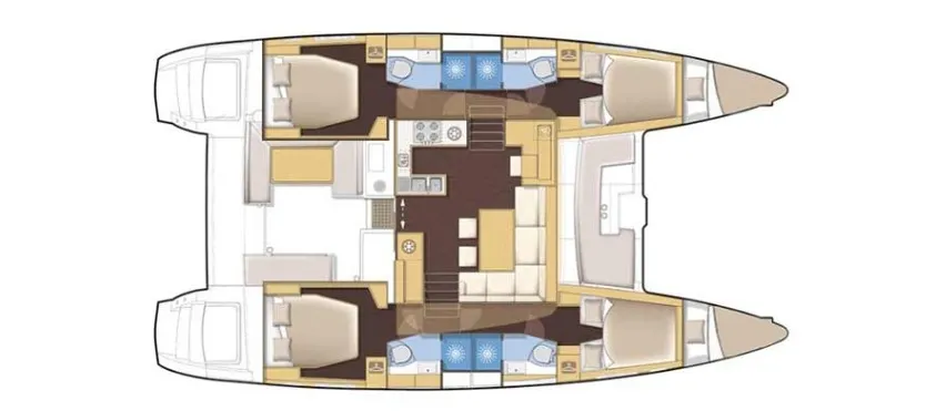 Layout of Lagoon 450F