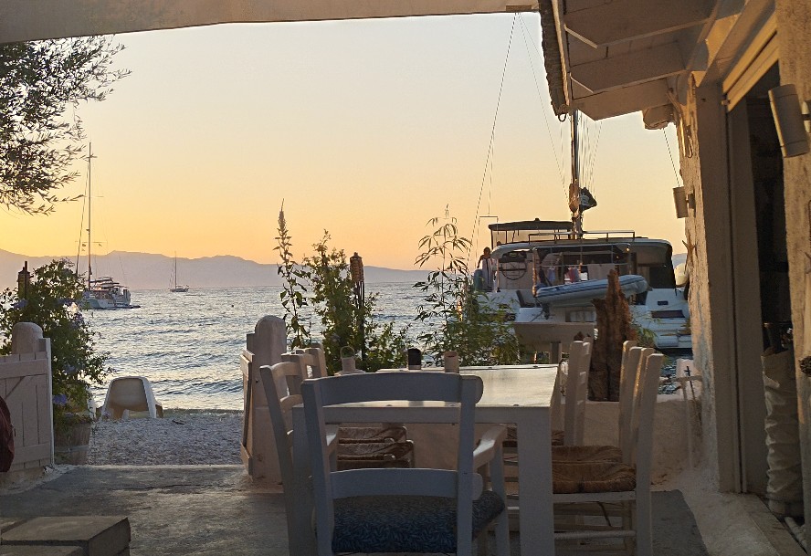 A serene taverna in Kalamos island, central Ionian