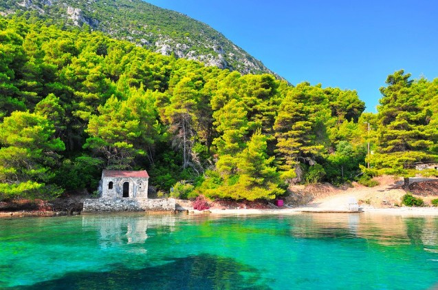 St. Donatos abandoned chapel, Kalamos island