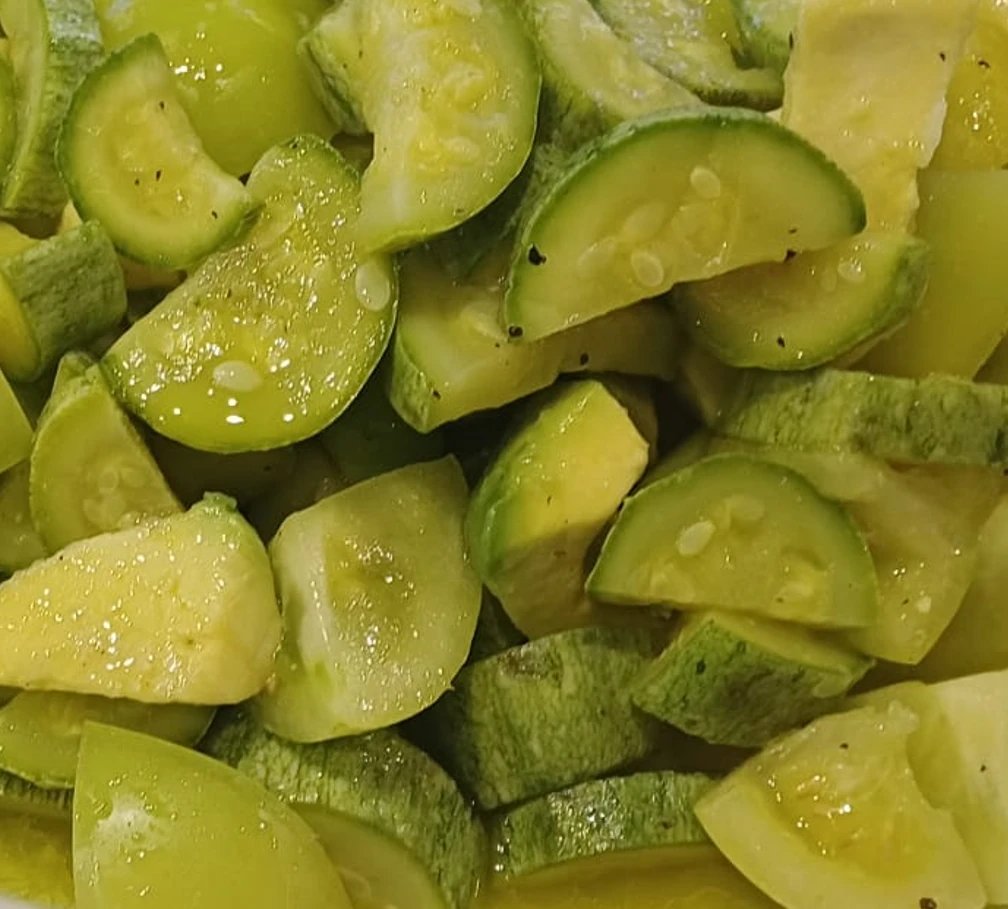 green salad served onboard