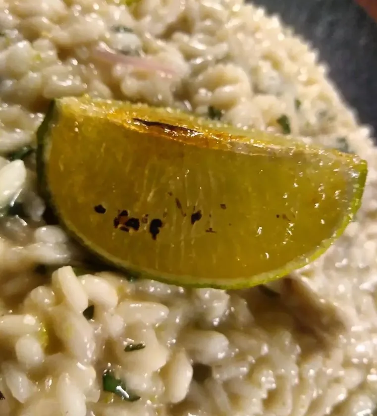 risotto dish served onboard