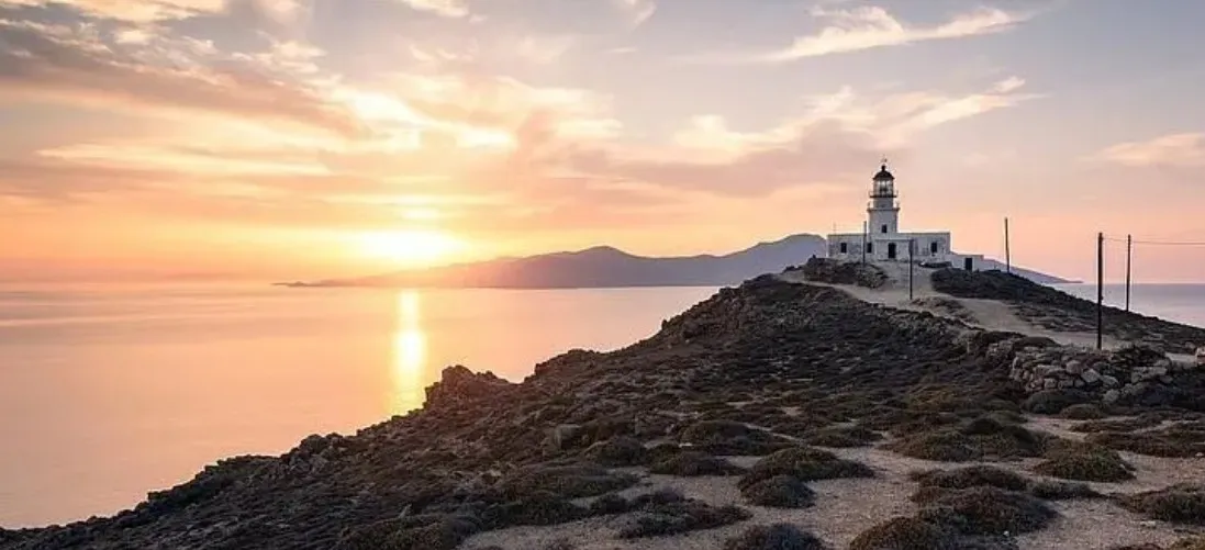 Lighthouse at South Lefkas, Ionian islands.