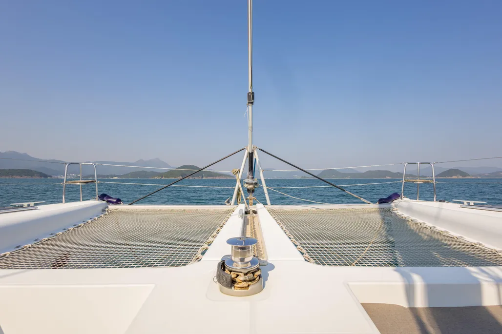 sailing onboard a lagoon 450F, Ionian Islands.