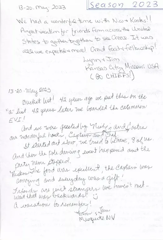 Catamaran charter review